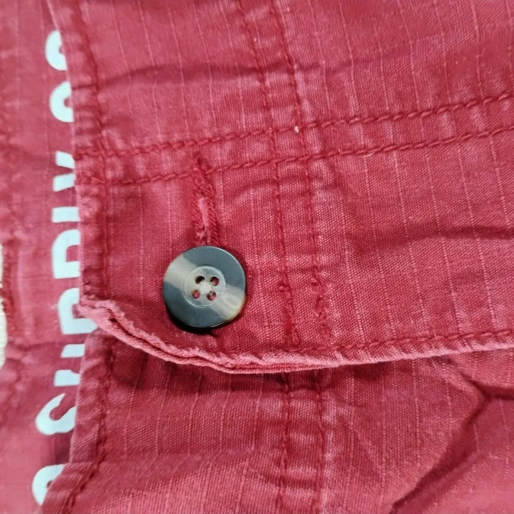 Mossimo Supply Co. Men's Size 34 Maroon Cargo Skater Shorts Baggy